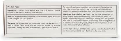 Xlear MAX Natural Xylitol Saline Nasal Spray with Capsicum & Aloe | Fast-Acting Sinus Relief 1.5 fl oz