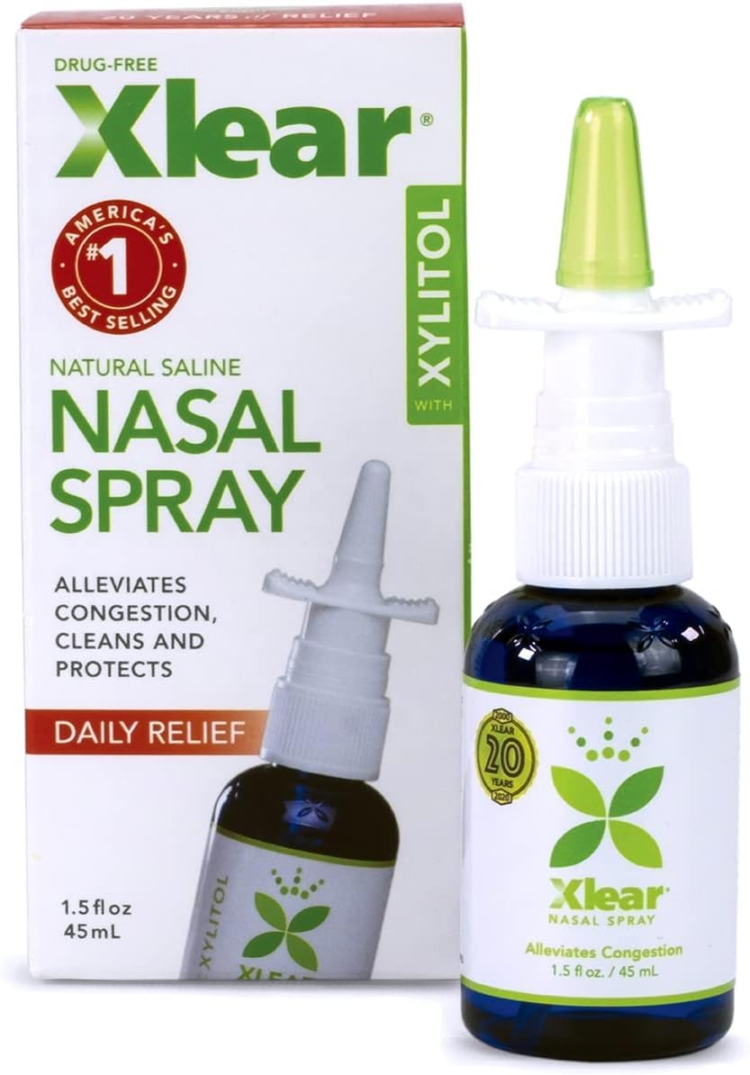 Xlear Natural Nasal Spray with Xylitol — 1.5 fl oz (Pack of 3)