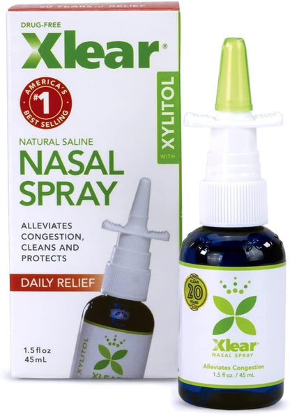 Xlear Natural Nasal Spray with Xylitol — 1.5 fl oz (Pack of 3)