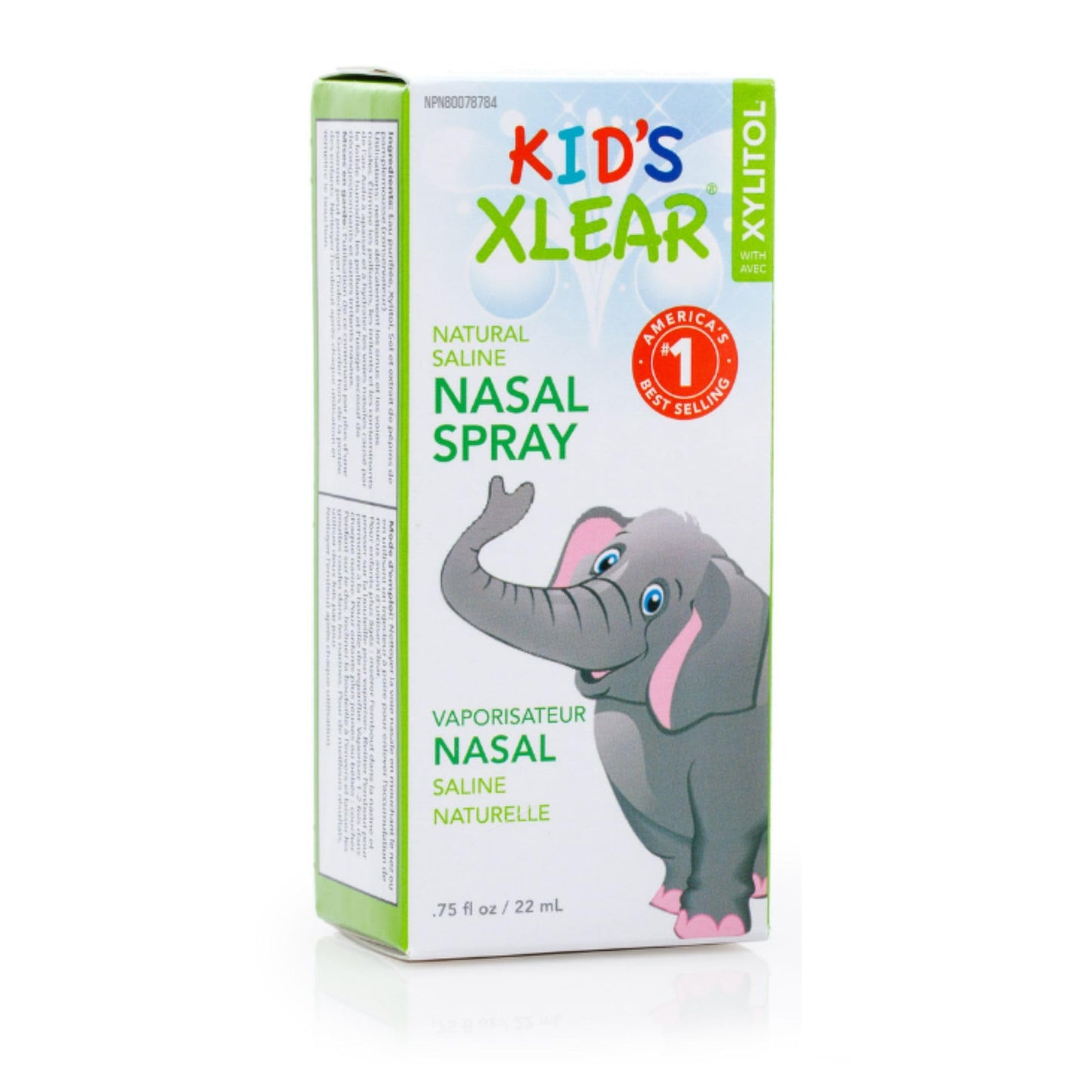 Xlear Natural Xylitol Saline Nasal Spray for Kids — Daily Decongestant & Nose Moisturizer (0.75 fl oz)