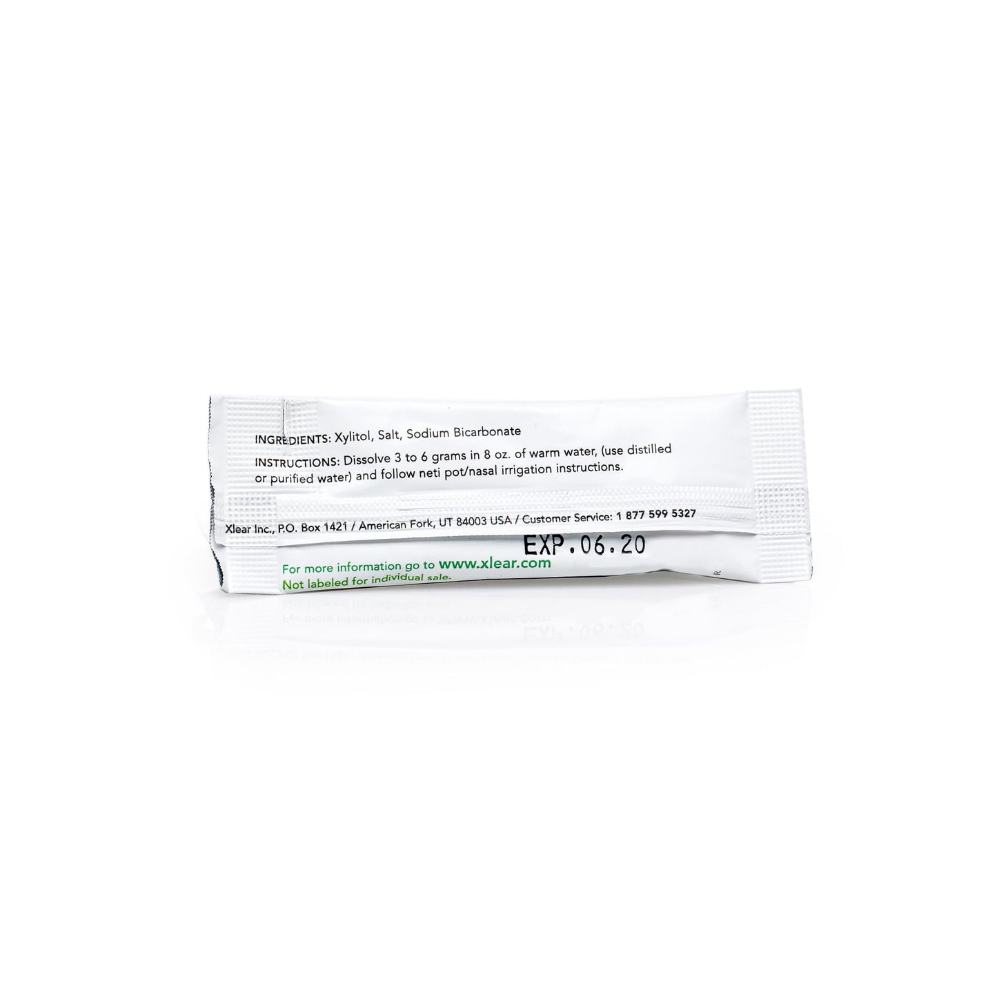 Xlear Natural Xylitol Nasal Irrigation System – 6 Saline Packets + Sinus Rinse Bottle