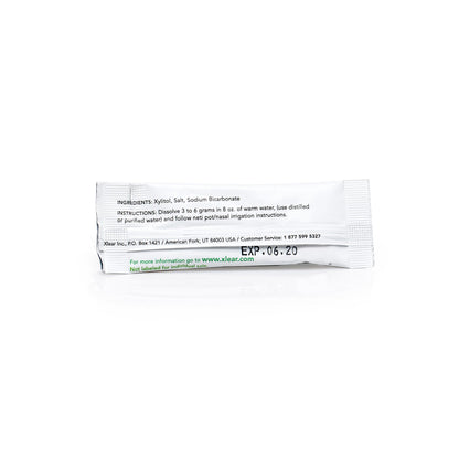 Xlear Natural Xylitol Nasal Irrigation System – 6 Saline Packets + Sinus Rinse Bottle