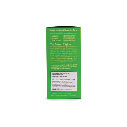 Xlear Natural Xylitol Nasal Irrigation System – 6 Saline Packets + Sinus Rinse Bottle
