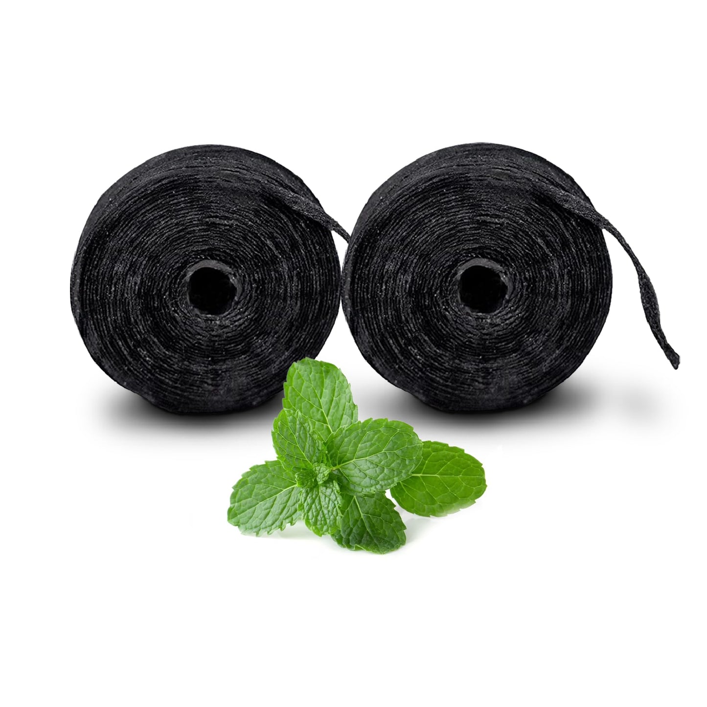 Xlent Expandable Dental Floss with Charcoal & Xylitol - Mint (2 Refills)