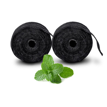 Xlent Expandable Dental Floss with Charcoal & Xylitol - Mint (2 Refills)