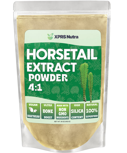XPRS Nutra Horsetail Extract Powder – High Potency Silica for Hair, Nails & Bones – Vegan, 16 oz BritishVita | Premium UK Vitamins & Wellness Supplements