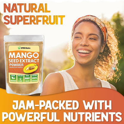 XPRS Nutra Mango Seed Extract Powder - Premium Mango Seed (Mangifera Indica) - 4 oz - Non-GMO & Vegan
