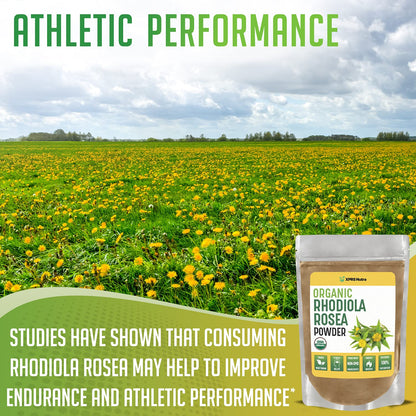 XPRS Nutra Organic Rhodiola Rosea Powder – Premium USDA Organic (4 oz)