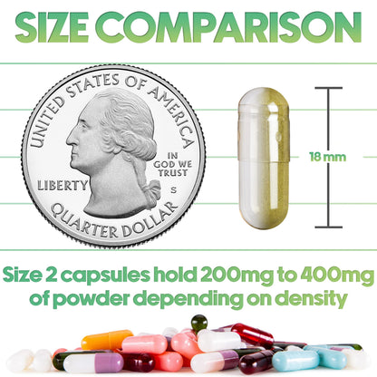 XPRS Nutra Size 2 Empty Capsules – 100 Vegan Veggie Caps (White) for DIY Filling