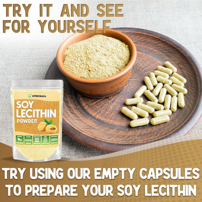 XPRS Nutra Soy Lecithin Powder – Food Grade Emulsifier (Vegan, 4 oz)