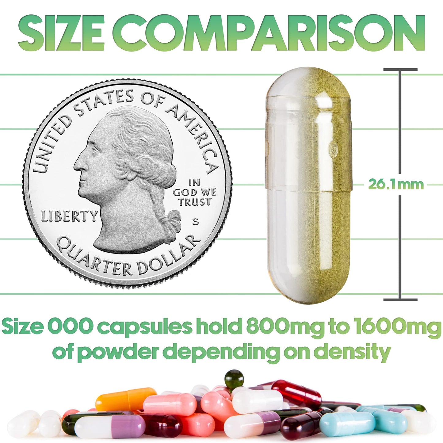 XPRS Nutra Vegan Size 000 Separated Capsules – 500 Count