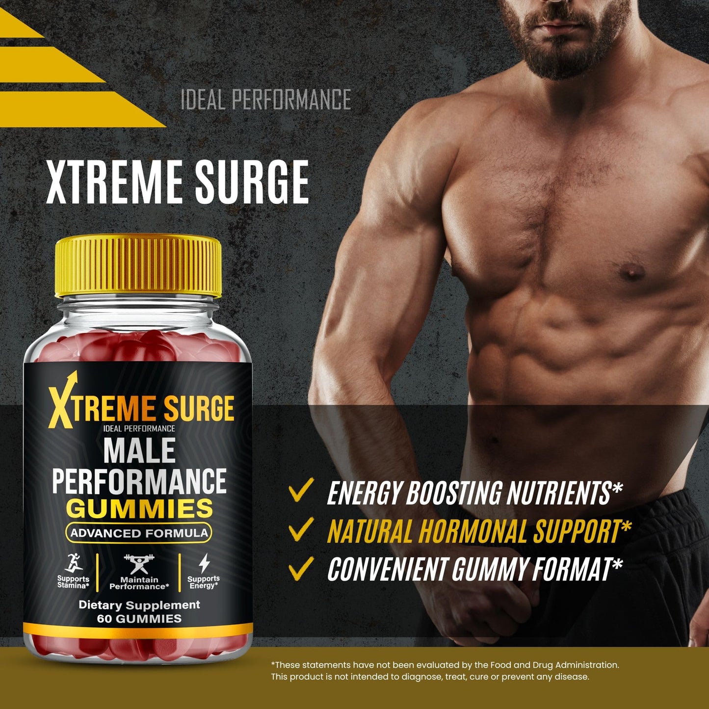 Xtreme Surge Gummies – Official Xtreme Surge Supplement | Maximum Strength & All-Natural Wellness | 1 Pack