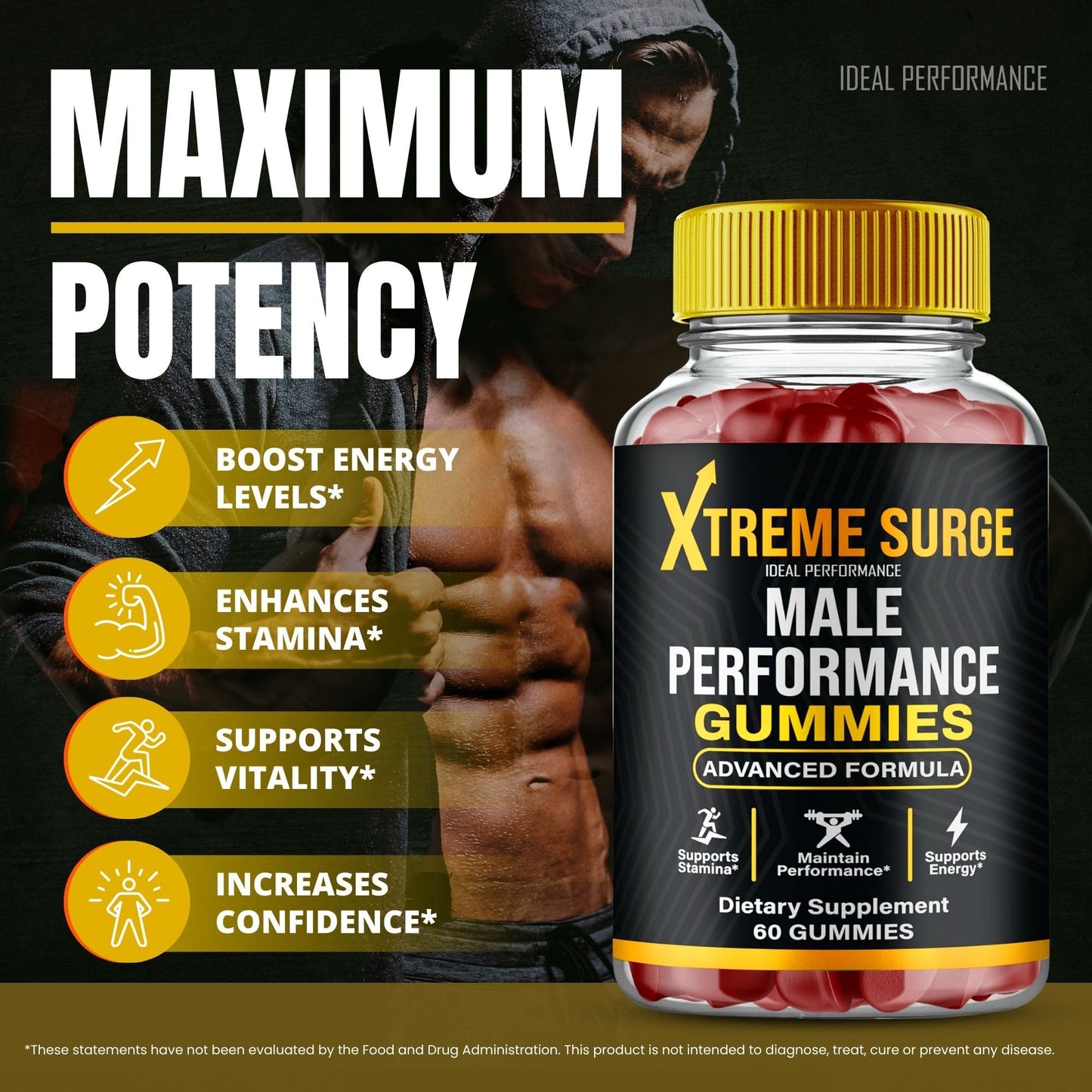 Xtreme Surge Gummies – Official Xtreme Surge Supplement | Maximum Strength & All-Natural Wellness | 1 Pack