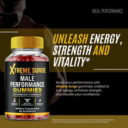 Xtreme Surge Gummies – Official Xtreme Surge Supplement | Maximum Strength & All-Natural Wellness | 1 Pack