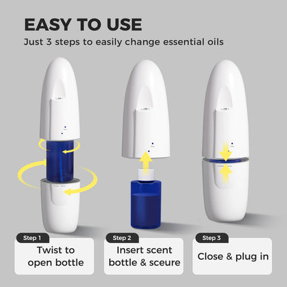 XunliAero Waterless Plug-in Diffuser 100ml | Nano Mist, App/Bluetooth Control, Large Room