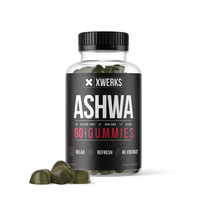 XWERKS Ashwagandha Gummies – Extra Strength 1500mg | Immune Support, Stress Relief & Endurance | 60 Count