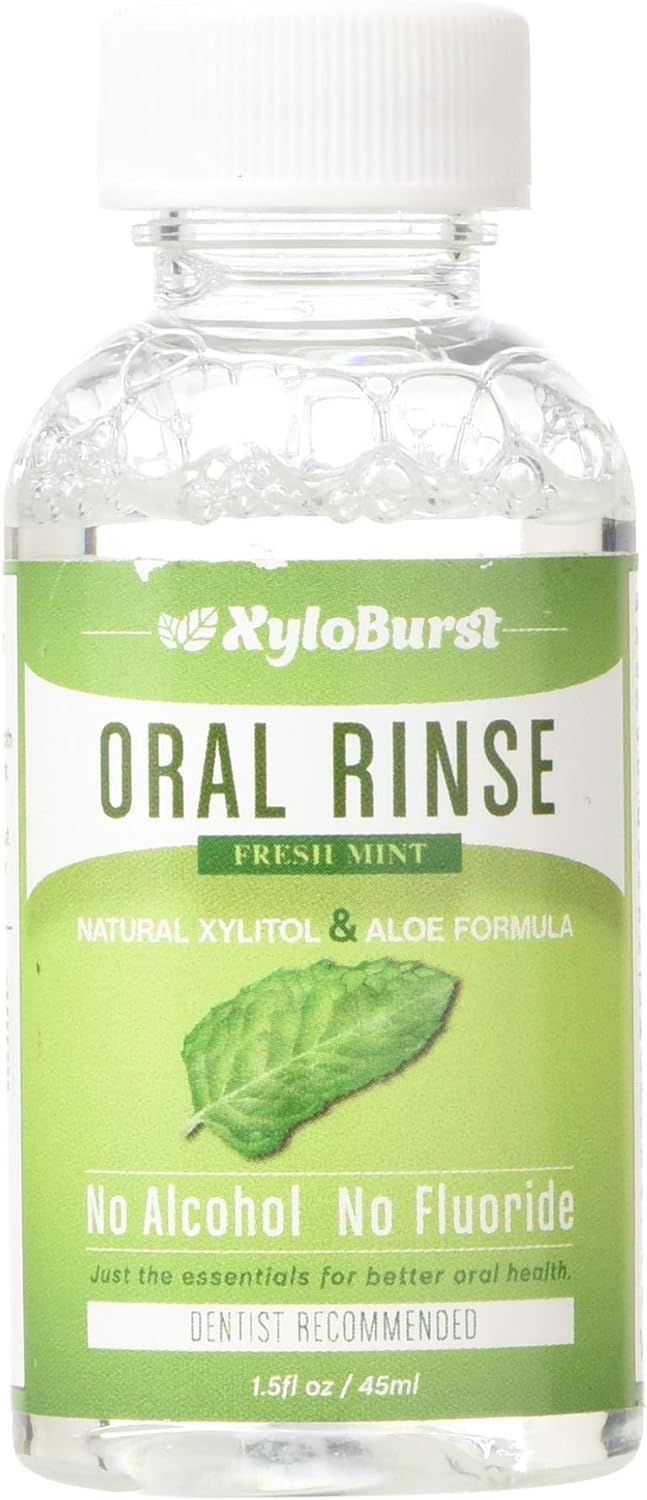 Xyloburst Oral Rinse – Natural Xylitol Mouthwash, Fluoride Free, SLS Free | Travel 10-Pack