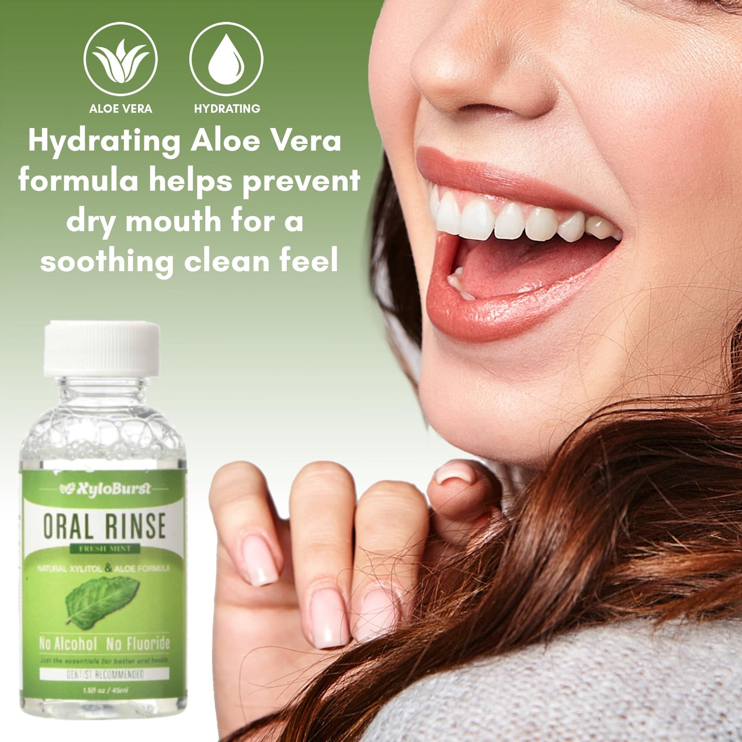 Xyloburst Oral Rinse – Natural Xylitol Mouthwash, Fluoride Free, SLS Free | Travel 10-Pack