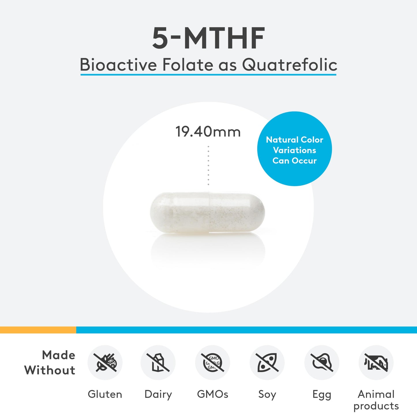 XYMOGEN 5-MTHF ES – 17,000 mcg DFE L-Methylfolate (Quatrefolic) | Mood, Cardiovascular + Methylation Support | 60 Capsules