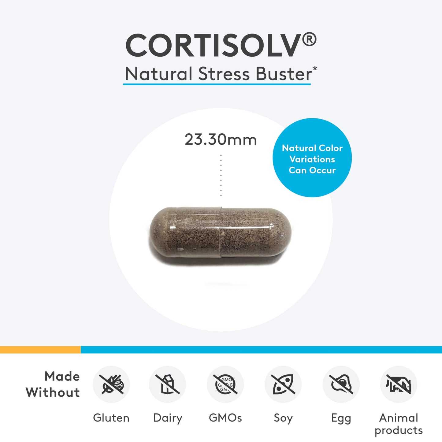 XYMOGEN Cortisolv Cortisol Supplement – Ashwagandha & L-Theanine for Energy, Relaxation & Clarity (60 Capsules)