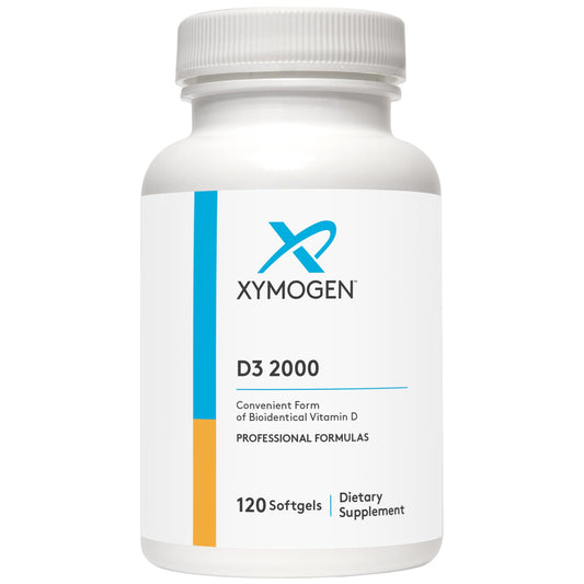 XYMOGEN D3 2000 IU Softgels | Bioavailable Vitamin D3 (50 mcg) for Immune & Bone Health (120 Softgels) BritishVita | Premium UK Vitamins & Wellness Supplements