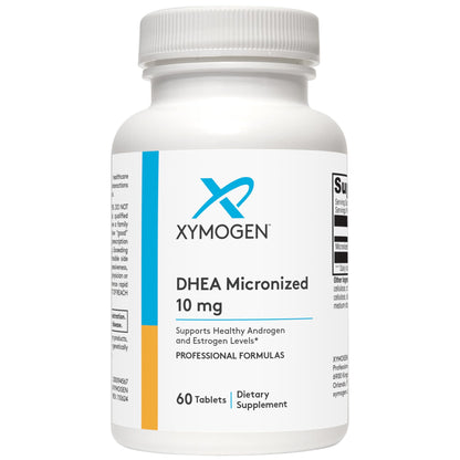 XYMOGEN DHEA 10 mg – Micronized DHEA for Hormone Balance & Adrenal Support (60 Tablets)
