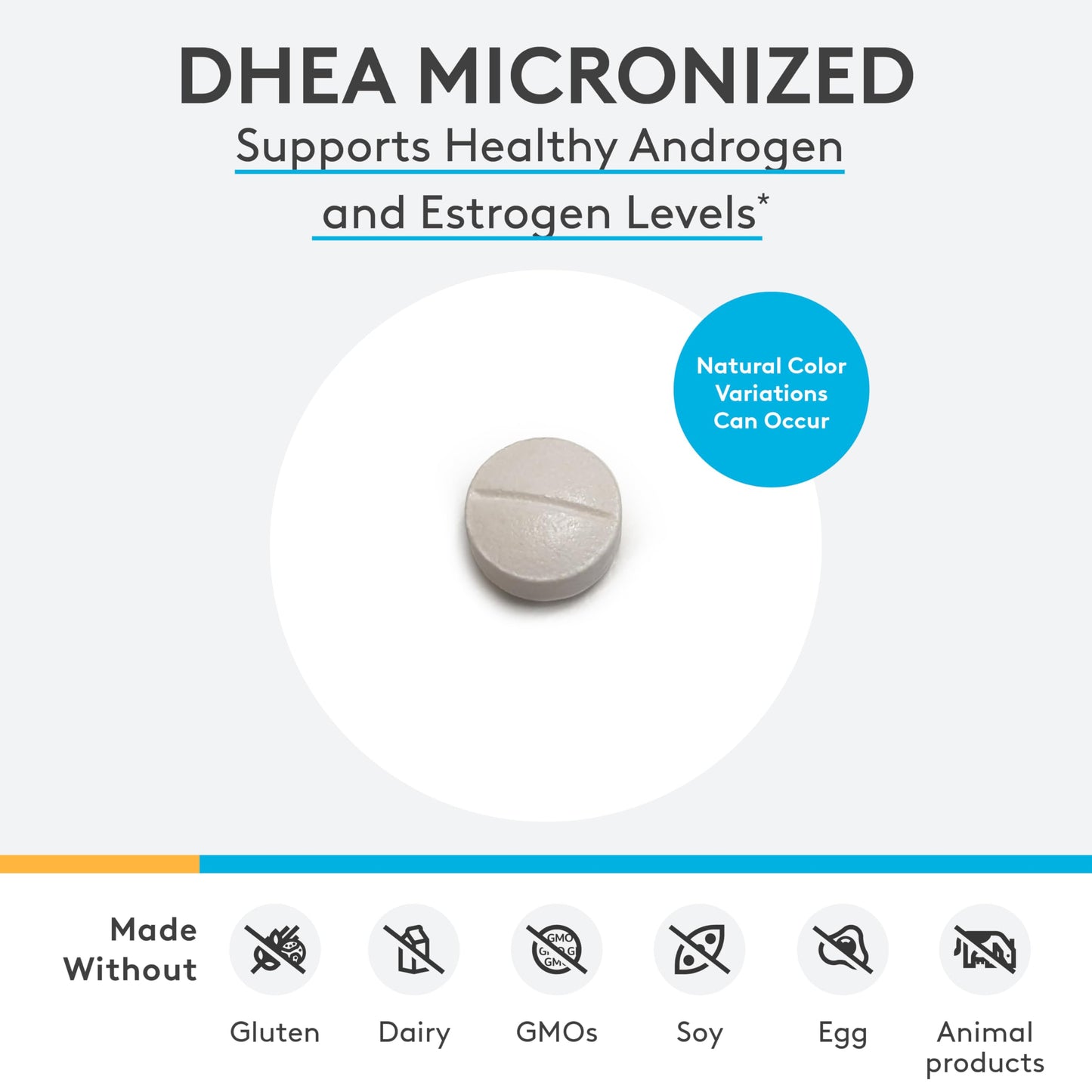 XYMOGEN DHEA 10 mg – Micronized DHEA for Hormone Balance & Adrenal Support (60 Tablets)