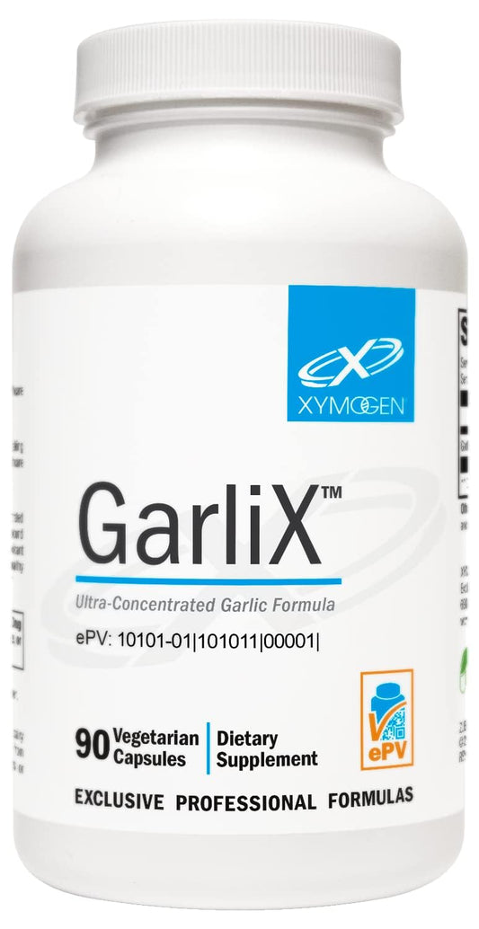 XYMOGEN GarliX - Ultra-Concentrated Garlic Supplement with Allicin & Alliin | 90 Capsules BritishVita | Premium UK Vitamins & Wellness Supplements