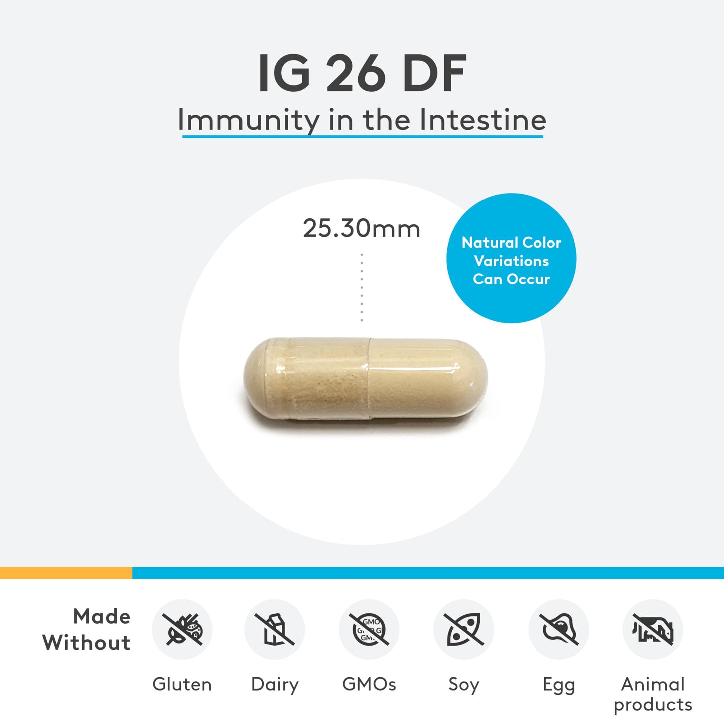 XYMOGEN IG 26 DF Powder with IgY Max – Dairy-Free Immunoglobulin, Vanilla (4.76 oz)