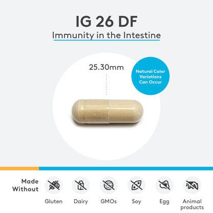 XYMOGEN IG 26 | IgY Max Immune Support – Dairy-Free Colostrum Alternative (120 Capsules)
