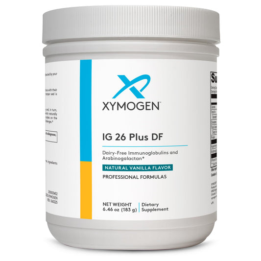 XYMOGEN IG 26 Plus DF - Dairy Free Immunoglobulin Powder + IgY Max (Vanilla) BritishVita | Premium UK Vitamins & Wellness Supplements