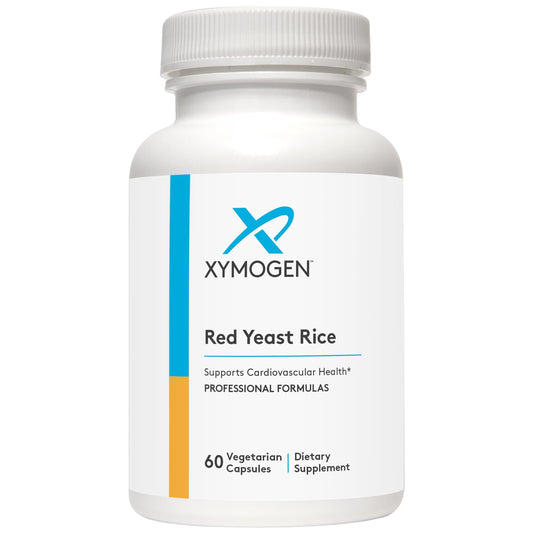 XYMOGEN Red Yeast Rice - Non-GMO, Citrinin-Free Cardiovascular Support (60 Capsules) BritishVita | Premium UK Vitamins & Wellness Supplements