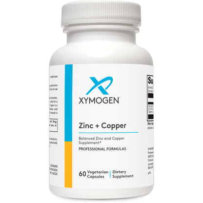 XYMOGEN Zinc+Copper 60 ct – Balanced Trace Minerals