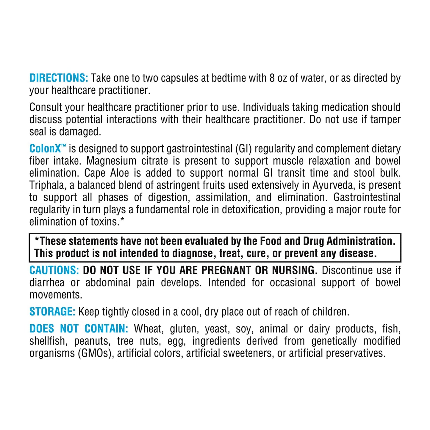 XYMOGEN ColonX Triphala Supplement for GI Motility, Digestion & Elimination | 60 Capsules
