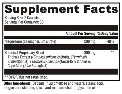 XYMOGEN ColonX Triphala Supplement for GI Motility, Digestion & Elimination | 60 Capsules
