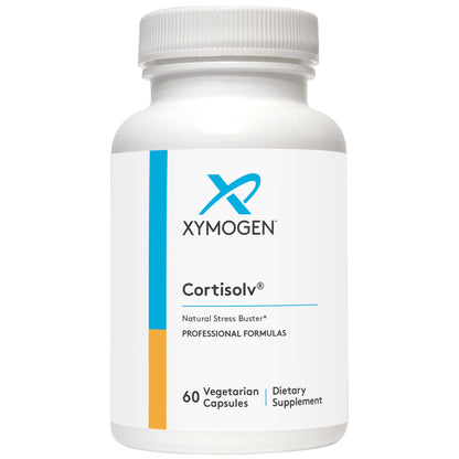 XYMOGEN Cortisolv Cortisol Supplement – Ashwagandha & L-Theanine for Energy, Relaxation & Clarity (60 Capsules)