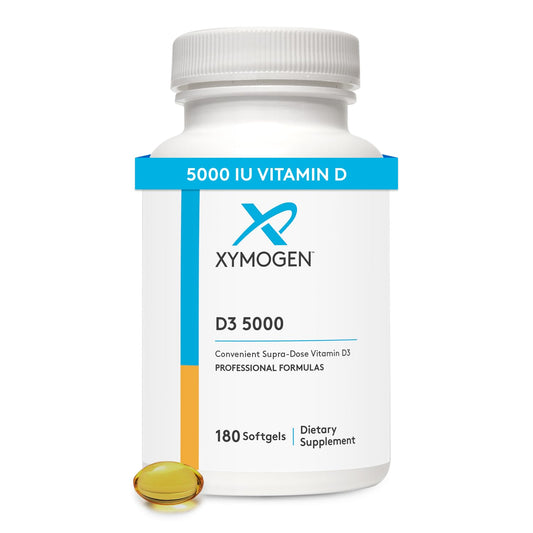 XYMOGEN D3 5000 – Bioavailable Vitamin D3 5000 IU (125 mcg) – 180 Softgels BritishVita | Premium UK Vitamins & Wellness Supplements