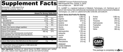 XYMOGEN FIT Food Collagen – Bovine Collagen Peptides with HMB + Vitamin D3, Vanilla, 15g Protein, 12.35 oz