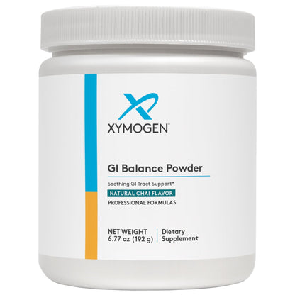 XYMOGEN GI Balance Powder – Soothing GI Tract Support (Chai, 6.77 oz) | Marshmallow Root, Licorice, Quercetin, Zinc L-Carnosine