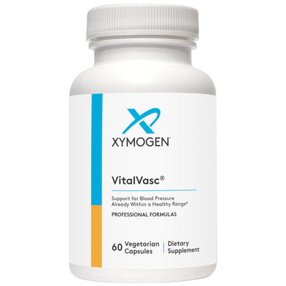 XYMOGEN VitalVasc – Grape Seed & Olive Leaf Extract Capsules | Antioxidant Support | Gluten Free, Vegan & Non-GMO (60 Caps)