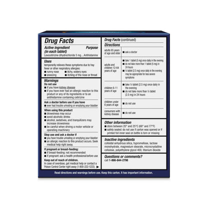 Xyzal 24 Hour Allergy Relief Medicine - Original Prescription Strength Antihistamine (Levocetirizine Dihydrochloride) 5 mg, 80 Count