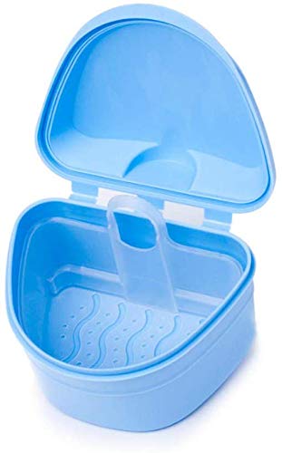 Y-Kelin Denture Bath Box and Denture Brush Set Pink | Denture & Retainer Cleaner