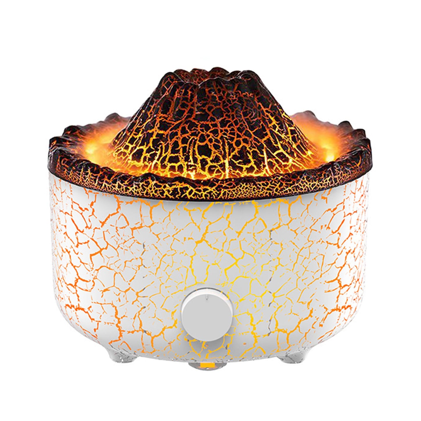 YALEDI Aromatherapy Essential Oil Diffuser 560ml – Volcano Flame Design, Ultrasonic Mist, Auto Shut-Off, Remote