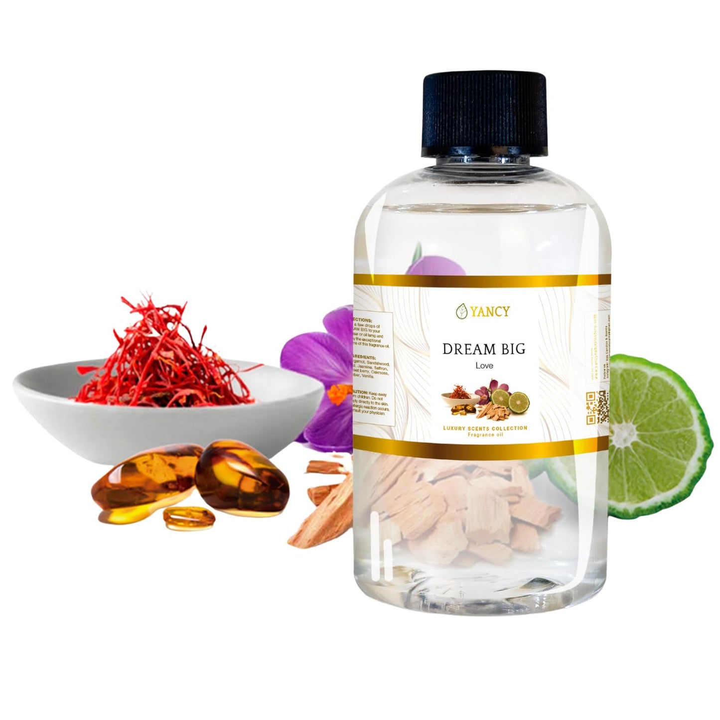 YANCY Dream Big Luxury Fragrance Oil (4 oz) – Sweet Fruity Scent for Diffusers