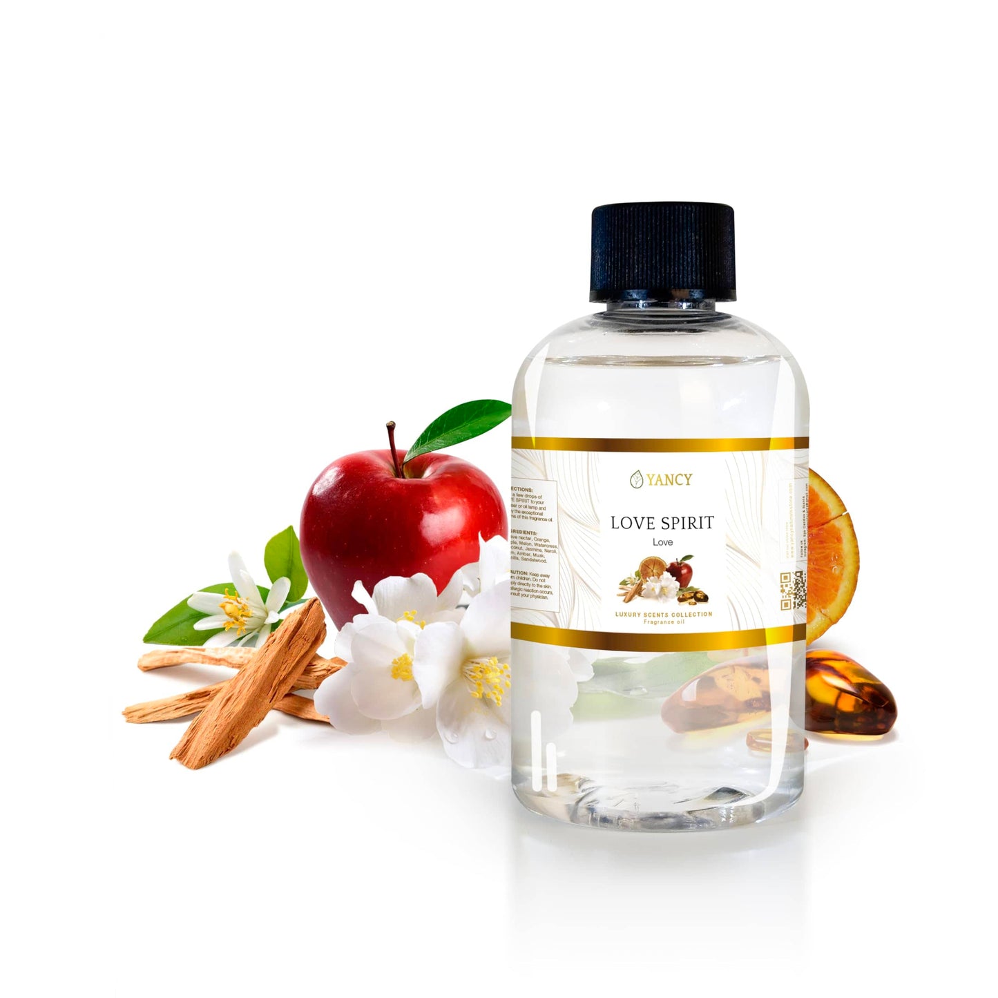 YANCY Love Spirit Fragrance Oil (4 oz) - Floral & Romantic | Luxury Collection