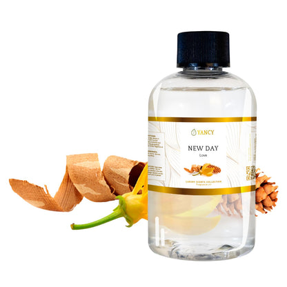 YANCY New Day Luxury Collection Fragrance Oil (4 oz) – Uplifting Citrus & Floral Scent for Diffusers, Oil Burners & Aroma Lamps