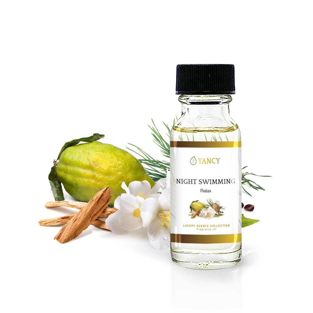 YANCY Night Swimming Luxury Collection Fragrance Oil - 16 oz | Fresh Marine & Floral Scent