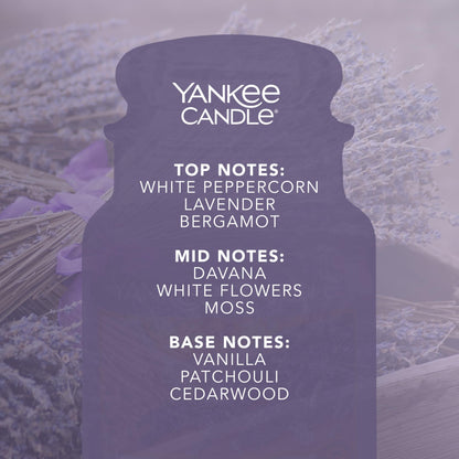 Yankee Candle Lavendar & Oak Large Jar – Long-Burning Scented Candle (Up to 150 Hours) | Giftable Aromas for Women