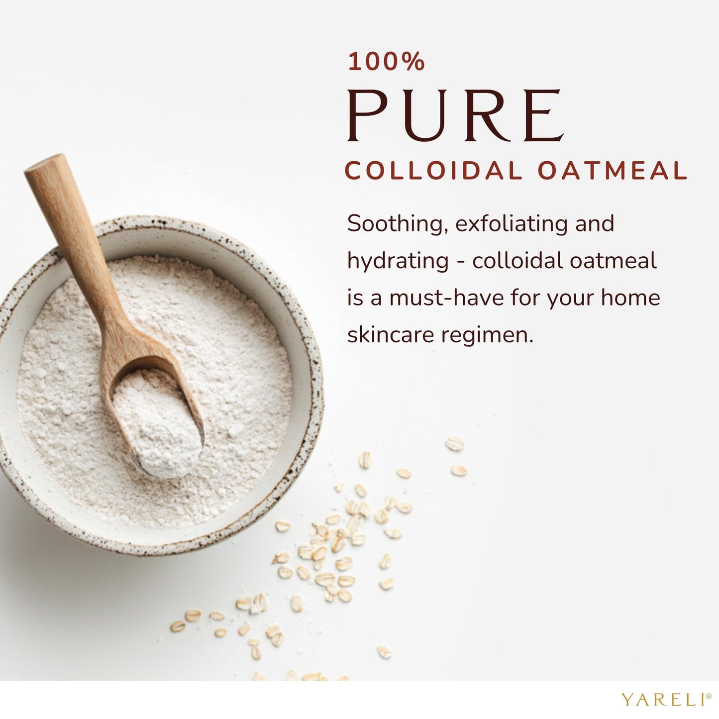 YARELI Colloidal Oatmeal Bath Powder 2lb – All Ages Skin Comfort