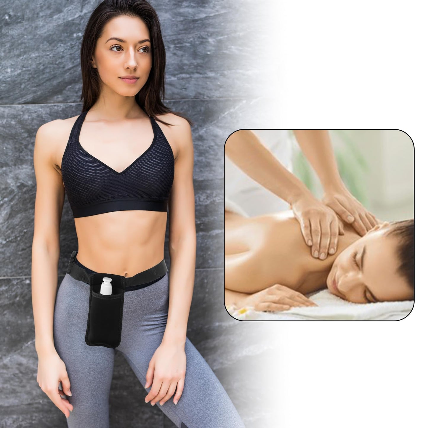 YBEATY Massage Bottle Bag – Professional Waist Oil Case, Adjustable & Durable